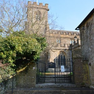 Church steps and gateway